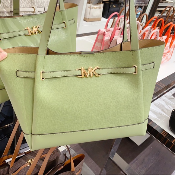 Michael Kors Reed Camel Pebbled Leather Tote